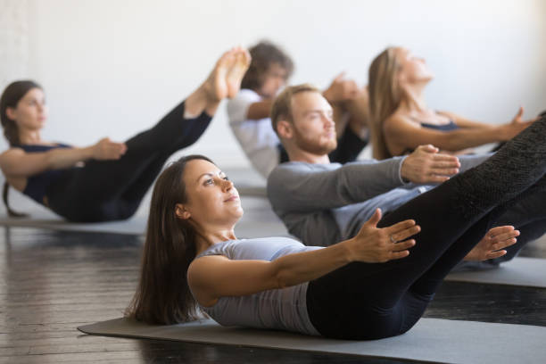 Mat Pilates class
